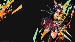 Weapons bows anime girls boku wa tomodachi ga sukunai purple 