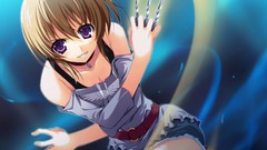 Weapons brown anime girls short hair tomose shunsaku akatsuki 