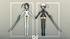 Weapons eyepatch anime girls