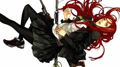 Weapons Guns Anime Dragunov Simple Background