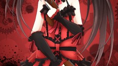 Weapons Guns Anime dress anime girls gothic lolita lolita 