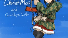 Weapons Guns Anime glasses Kalashnikov camouflage drawings 