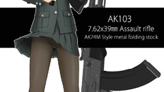 Weapons Guns Army Anime soldiers Kalashnikov blondes green eyes 