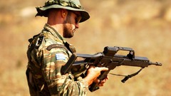 Weapons Guns Army Greece soldiers hats military Greek Loading 