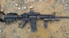 Weapons Guns Army military ar-15 eotech