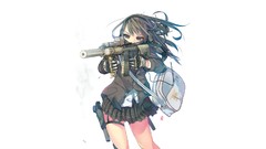 Weapons Guns flashlight white background silencer pistols 