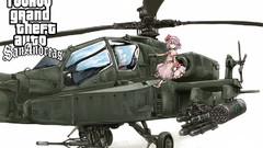 Weapons Guns Helicopters Anime white background hats funny 