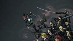 Weapons Guns Katana Anime glasses Final Fantasy Swords blondes 