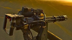 Weapons Guns minigun deserts