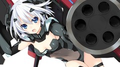 Weapons Guns white hair anime girls blue eyes date a live 