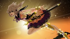 Weapons headphones running dress Ribbons Swords belts blondes 