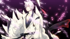 Weapons horns white hair heterochromia inu x boku ss animal 