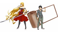 Weapons Katana Anime anime girls bakemonogatari araragi koyomi 