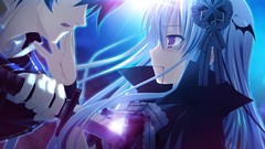 Weapons Katana blood Anime white hair red eyes anime girls 