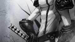 Weapons Katana paintings drawings illustrations artwork digital 