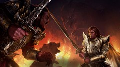 Weapons Knights armor Warriors Swords artwork video games 