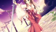 Weapons miko Anime torii