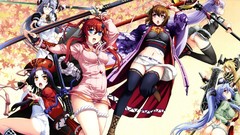 Weapons samurai anime girls panties low-angle shot loin cloth 