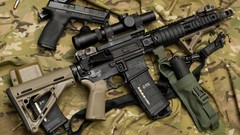 Weapons scope silencer magpul ar-15 5.56x45mm NATO Smith and 