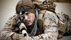 Weapons soldiers military suppressor ACOG