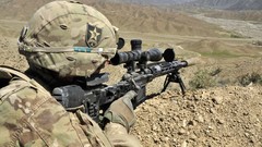 Weapons soldiers scope military sniper silencer Remington 