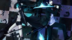 Weapons Swords anime girls black rock shooter ao no exorcist 