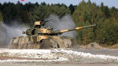 Weapons tanks T-90 Powerful Russian army