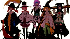 Weapons teeth Boats white background hats grin Knives navel red 