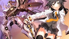 Weapons tie Swords stockings anime girls animal ears panties 