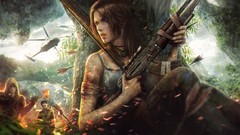 Weapons tomb raider lara croft armed