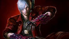 Weapons white hair devil may cry 4 dante artwork video games 
