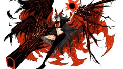 Weapons wings teeth feathers white background vein grin navel 