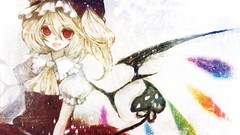 Weapons wings white background hats Vampires red eyes bows 