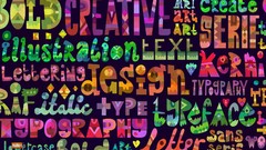 Web design illustrative lettering