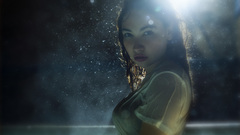 Wet asians swimming pools