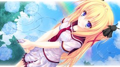 Wet blondes blue eyes seifuku mikagami mamizu