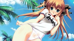 Wet blush anime girls blue eyes mikeou nanairo kouro asuka 