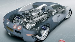 Wheels Engines 3d diagram vehicles motors bugatti veyron