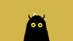 Where the Wild Things Are yellow eyes minimalistic Simple 
