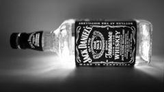 Whiskey grayscale drinks jack