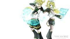 White anime girls vocaloid kagamine len kagamine rin pixiv 