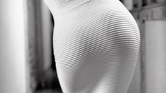 White ass dress monochrome hips isabel
