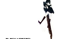 White background anime girls black rock shooter Simple 