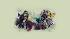 White background daft punk Daft Punk Art