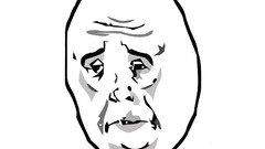 White background faces meme okay face