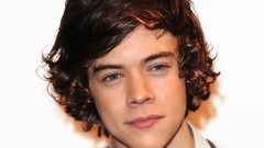 White background faces one direction harry styles