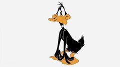 White background funny daffy duck looney tunes