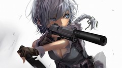 White background hair ornaments