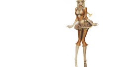 White background long hair anime girls artwork Simple 