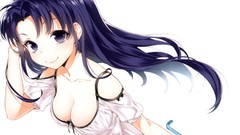 White background long hair anime girls denpa onna to seishun 